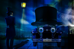 Auto blau